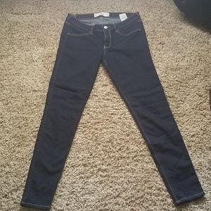 Hollister dark skinny jeans